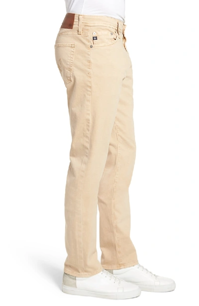 Shop Ag Everett Sud Slim Straight Fit Pants In Sulfur Sand Dune