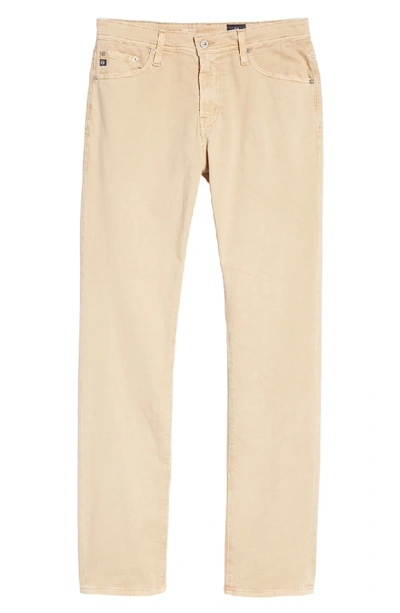 Shop Ag Everett Sud Slim Straight Fit Pants In Sulfur Sand Dune