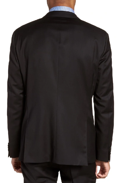 Shop Hugo Boss Ryan Cyl Extra Slim Fit Solid Wool Blazer In Black
