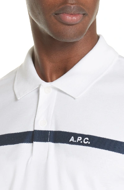 Shop Apc Henri Polo In White