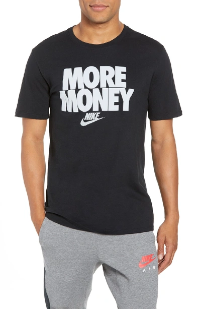Shop Nike Sportswear More Money T-shirt In Black/ Metallic Silver