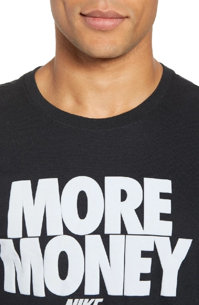 Shop Nike Sportswear More Money T-shirt In Black/ Metallic Silver