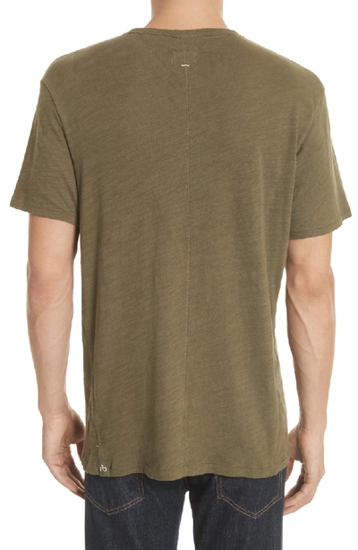 Shop Rag & Bone Standard Issue Slubbed Cotton T-shirt In Army