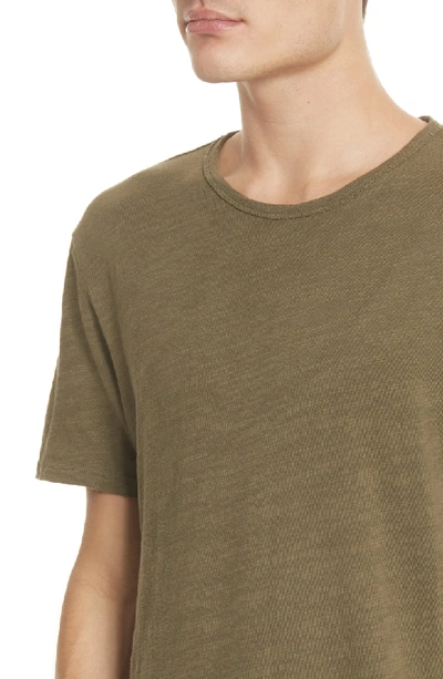 Shop Rag & Bone Standard Issue Slubbed Cotton T-shirt In Army