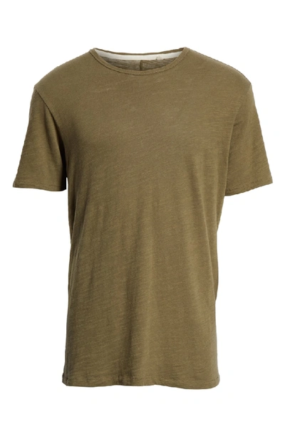 Shop Rag & Bone Standard Issue Slubbed Cotton T-shirt In Army