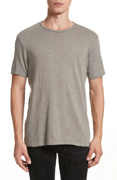 Shop Rag & Bone Standard Issue Slubbed Cotton T-shirt In Charcoal
