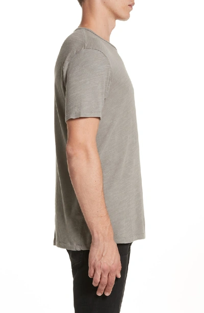 Shop Rag & Bone Standard Issue Slubbed Cotton T-shirt In Charcoal
