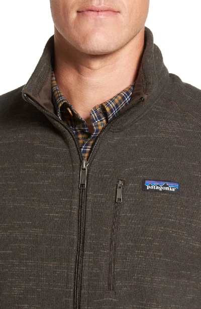 Shop Patagonia 'better Sweater' Zip Front Vest In Dark Walnut