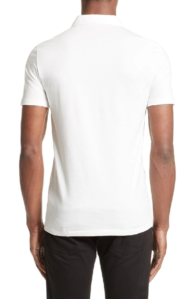 Shop Versace Trim Fit Polo In White