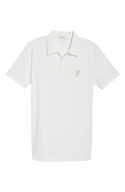Shop Versace Trim Fit Polo In White
