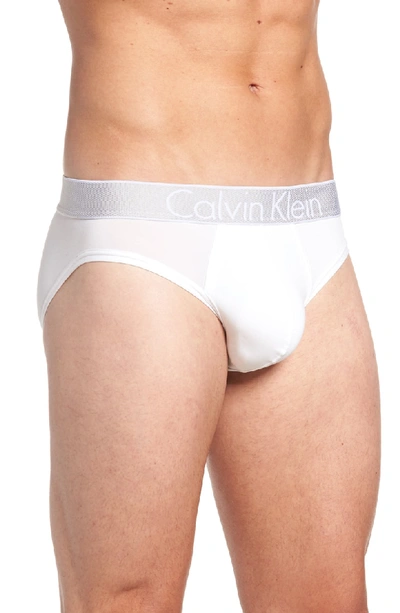 Shop Calvin Klein Stretch Hip Briefs In White