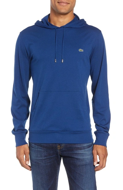 Shop Lacoste Pullover Hoodie In Inkwell