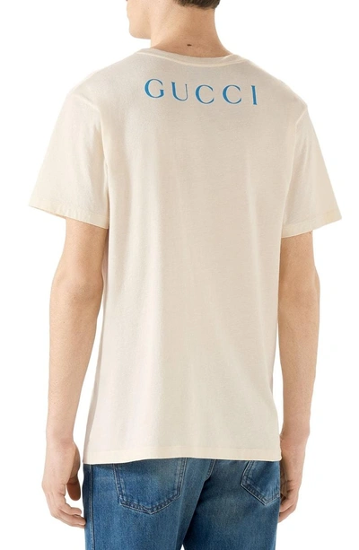 Shop Gucci Paramount Logo T-shirt In Off White
