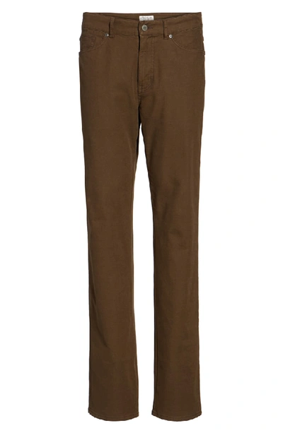 Shop Peter Millar Crown Vintage Canvas Pants In Canopy Brown