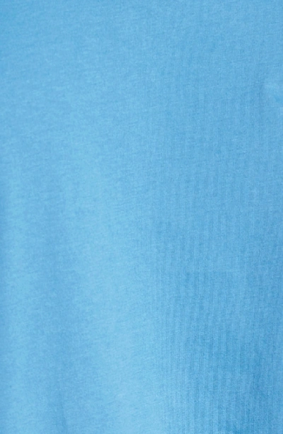 Shop Patagonia Trout Fitz Roy Regular Fit Organic Cotton Polo In Radar Blue