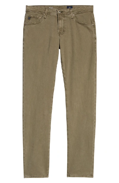 Shop Ag Tellis Sud Modern Slim Stretch Twill Pants In Sulfur Canyon Moss