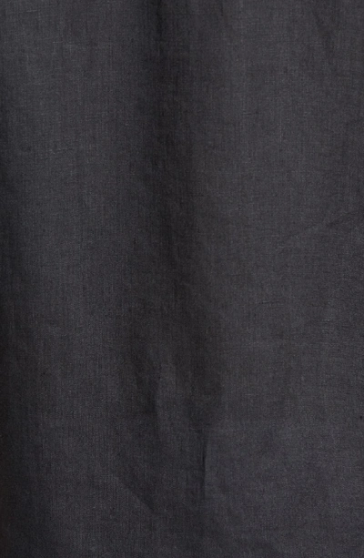 Shop Vilebrequin Caroubie Slim Fit Linen Shirt In Black