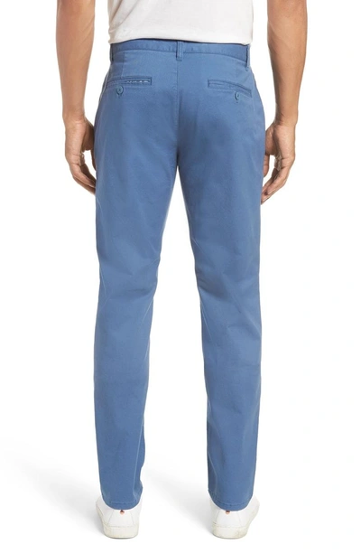 Shop Bonobos Tailored Fit Washed Stretch Cotton Chinos In Blue Horizon