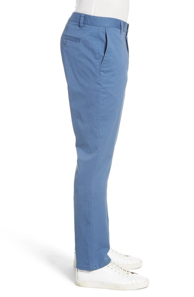 Shop Bonobos Tailored Fit Washed Stretch Cotton Chinos In Blue Horizon