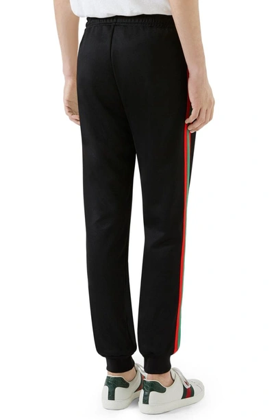 Shop Gucci Web Stripe Sweatpants In Black