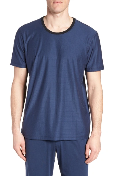 Shop Daniel Buchler Pima Cotton & Modal Crewneck T-shirt In Navy