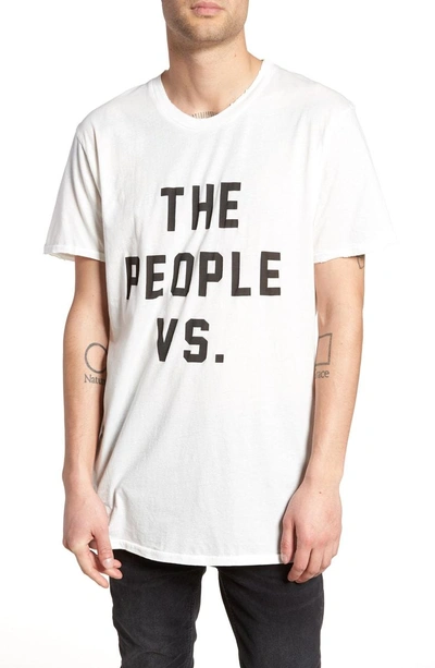 Shop The People Vs . Logo Moth T-shirt In Off White