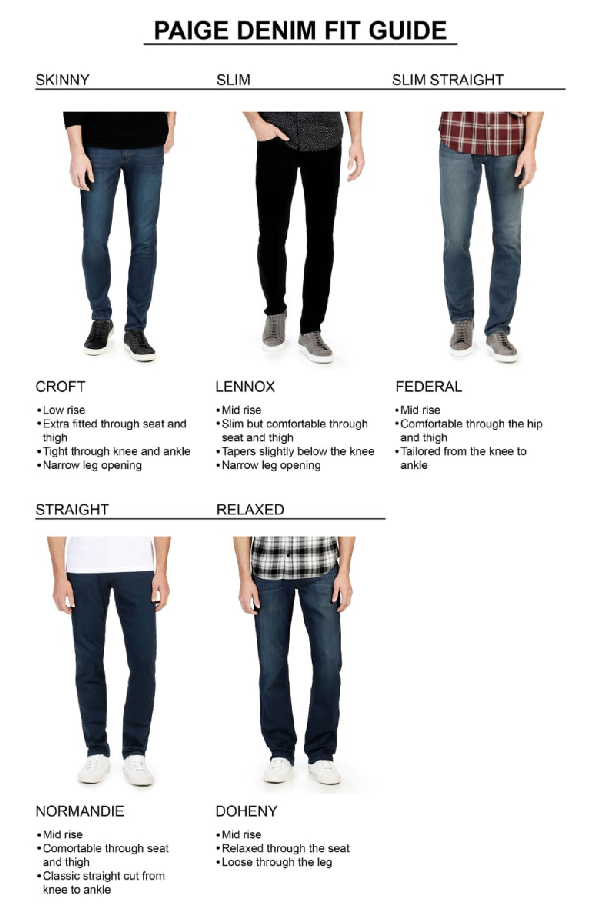 paige jeans fit guide