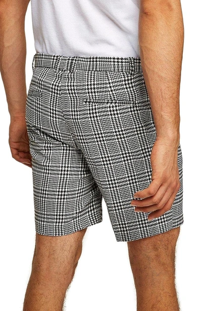 Shop Topman Plaid Print Shorts In Grey Multi