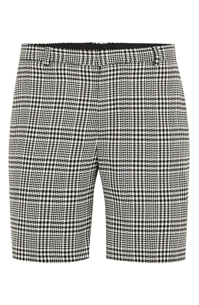 Shop Topman Plaid Print Shorts In Grey Multi