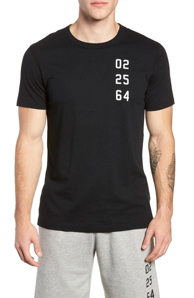 Shop Reigning Champ Fight Night Trim Fit Graphic T-shirt In Black/ White