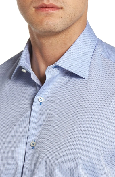 Shop Ike Behar Regular Fit Solid Dress Shirt In Light Blue