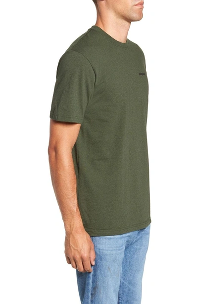 Shop Patagonia Fitz Roy Trout Crewneck T-shirt In Nomad Green