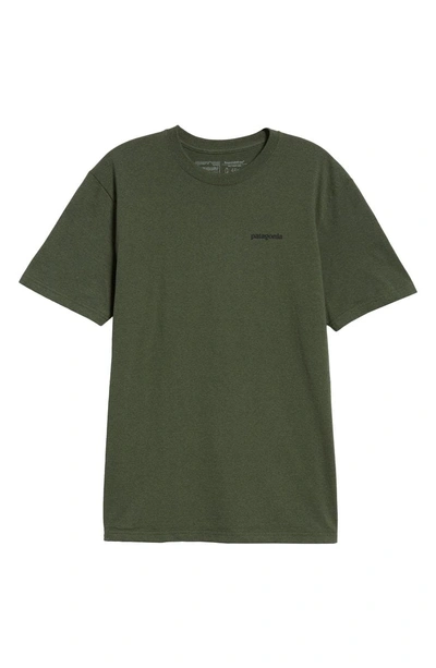 Shop Patagonia Fitz Roy Trout Crewneck T-shirt In Nomad Green