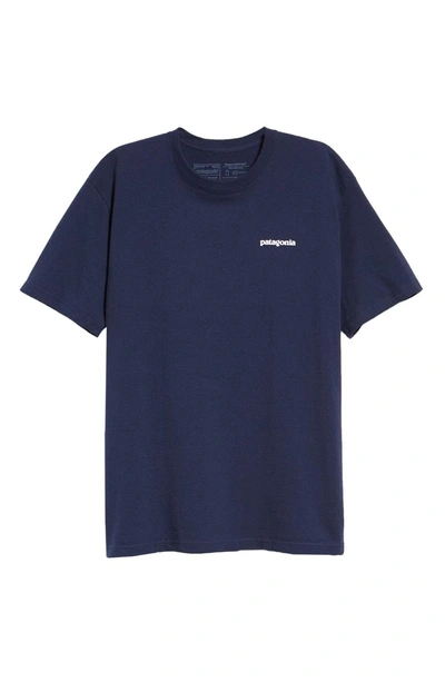 Shop Patagonia Fitz Roy Trout Crewneck T-shirt In Classic Navy