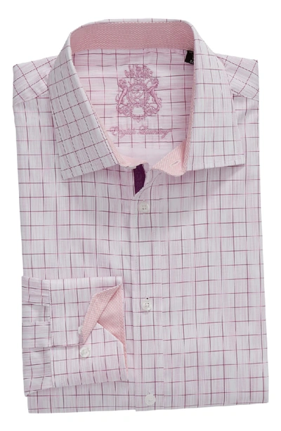 Shop English Laundry Regular Fit Check Dress Shirt In Pink