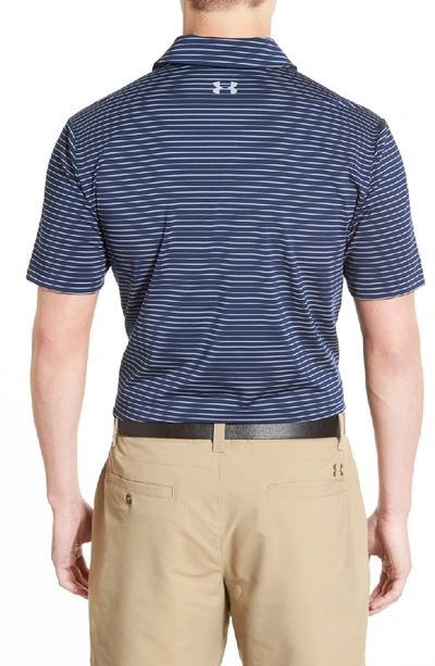 Shop Under Armour 'playoff' Loose Fit Short Sleeve Polo In Academy