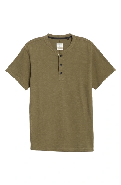 Shop Rag & Bone Standard Issue Henley In Army