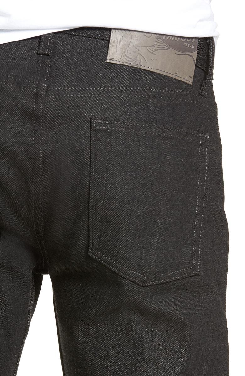 black x grey stretch selvedge