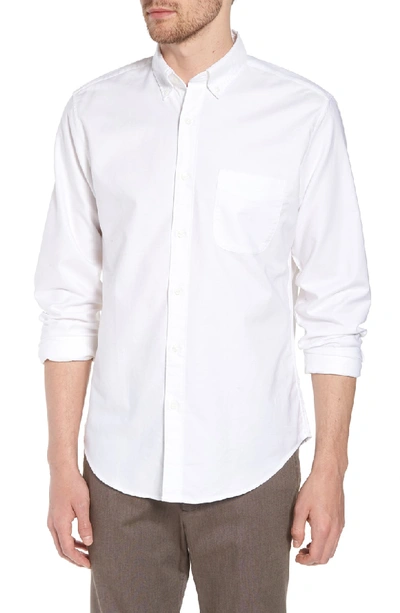 Shop Jcrew Slim Fit Stretch Pima Cotton Oxford Shirt In White
