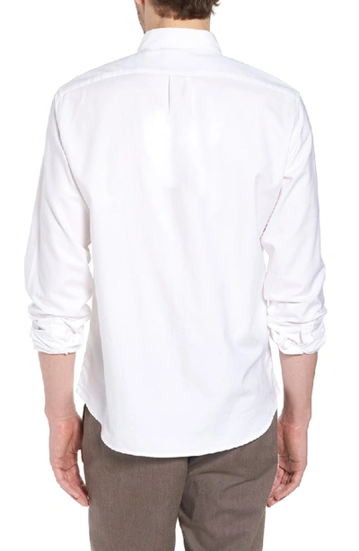 Shop Jcrew Slim Fit Stretch Pima Cotton Oxford Shirt In White