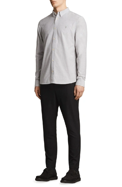 Shop Allsaints Huntington Regular Fit Sport Shirt In Dark Gull Grey