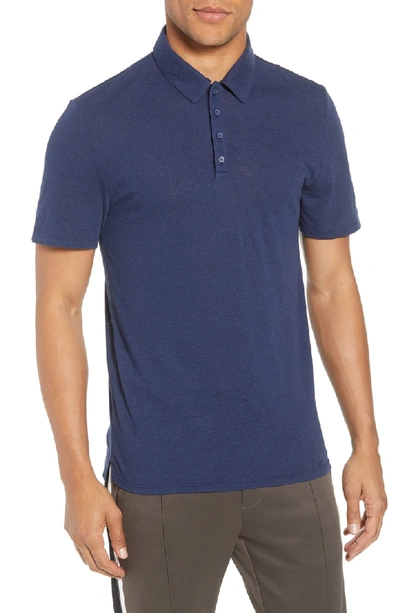 Shop Vince Slim Fit Polo In Sapphire
