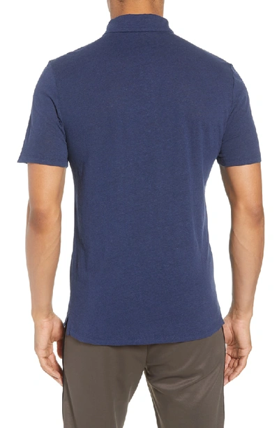Shop Vince Slim Fit Polo In Sapphire