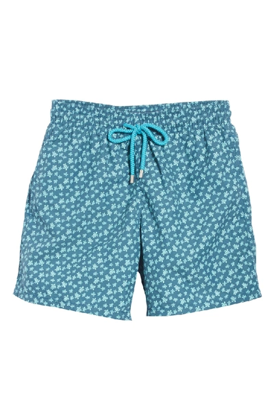 Shop Vilebrequin Micro Ronde Turtle Swim Trunks In Embruns