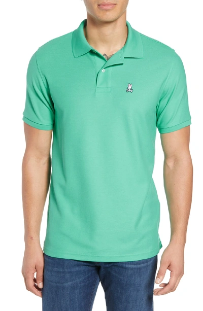 Shop Psycho Bunny Classic Pique Polo In Biscayne