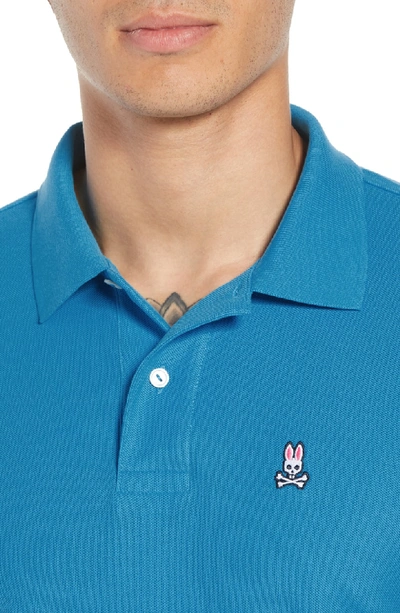 Shop Psycho Bunny Classic Pique Polo In Cobalt