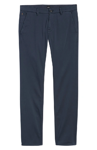 Shop Hugo Boss Slim Fit Chino Pants In Blue