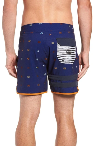 Shop Hurley Phantom Block Party Board Shorts In Blue Force