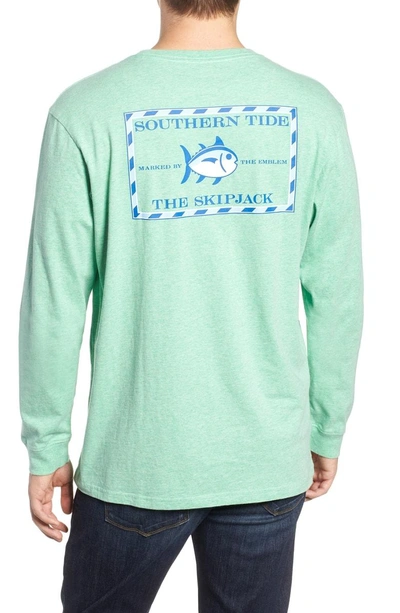 Shop Southern Tide Original Skipjack T-shirt In Mint