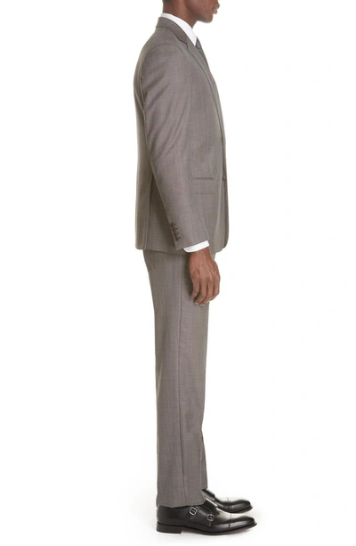 Shop Emporio Armani G Line Trim Fit Solid Wool Suit In Carob